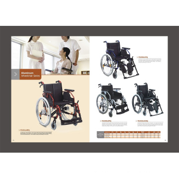 Fauteuil roulant léger et pliable en aluminium pour personnes handicapées (FL-HPQ)